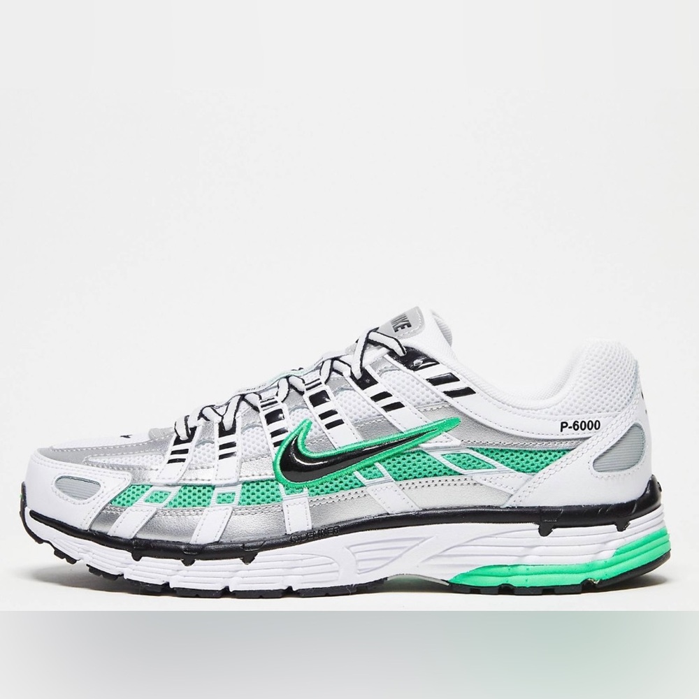 Nike P-6000 White Green Sneakers
